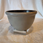 Rowe Pottery Works 1990 Salt Glaze Mixing Bowl 7" Blue Heart Vintage Stoneware