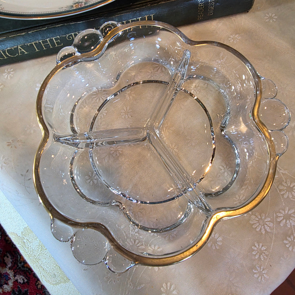 Duncan & Miller divided candy dish