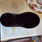 Black ceramic shoe vase