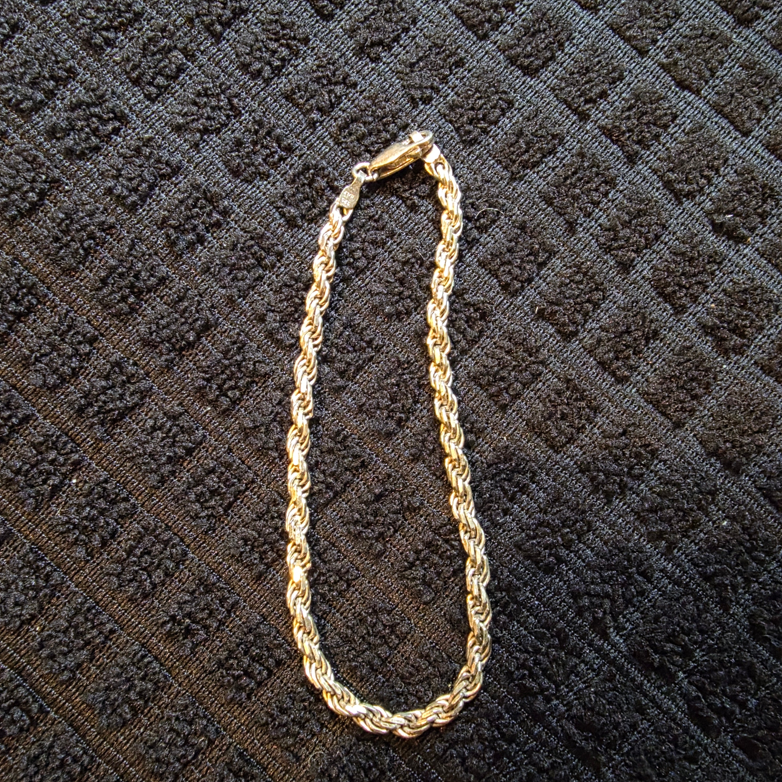 Sterling rope bracelet