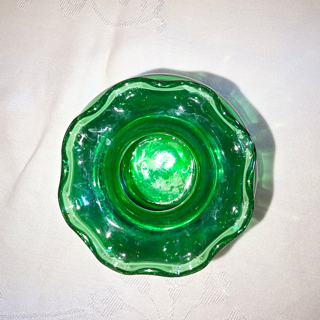 Anchor Hocking Forest Green small bud vase