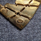 Trifari gold tone and black choker