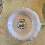 Vintage Rosina England Red Roses Teacup & Saucer Set | Fine Bone China | Gold Trim