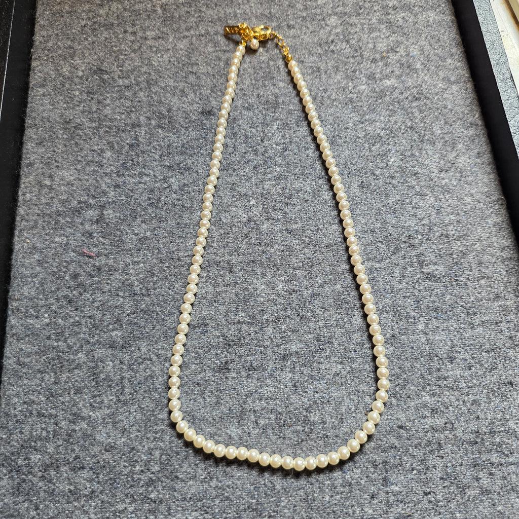 Napier faux seed pearl necklace